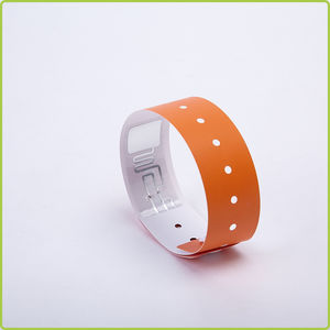 wholesale 13.56Mhz rfid disposable paper wristbands as tickets for concert
